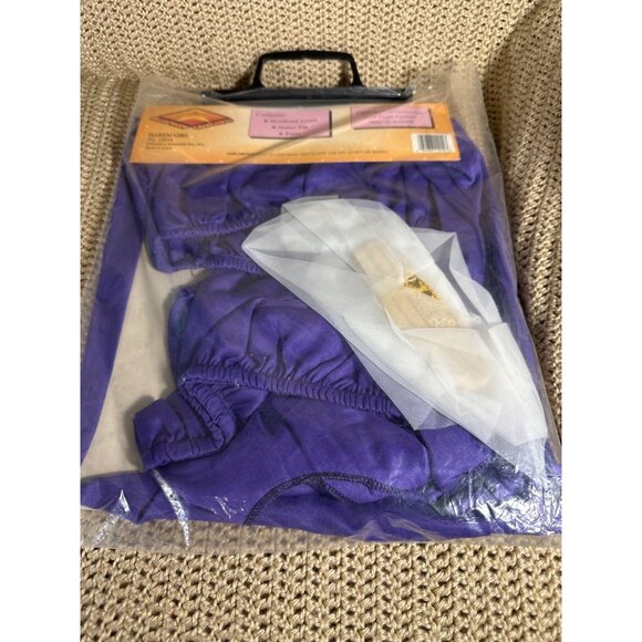 Harem Girl Costume Youth L 12-14 By Rubies w/ Headband Veil Halter Top & Pants - Picture 2 of 4